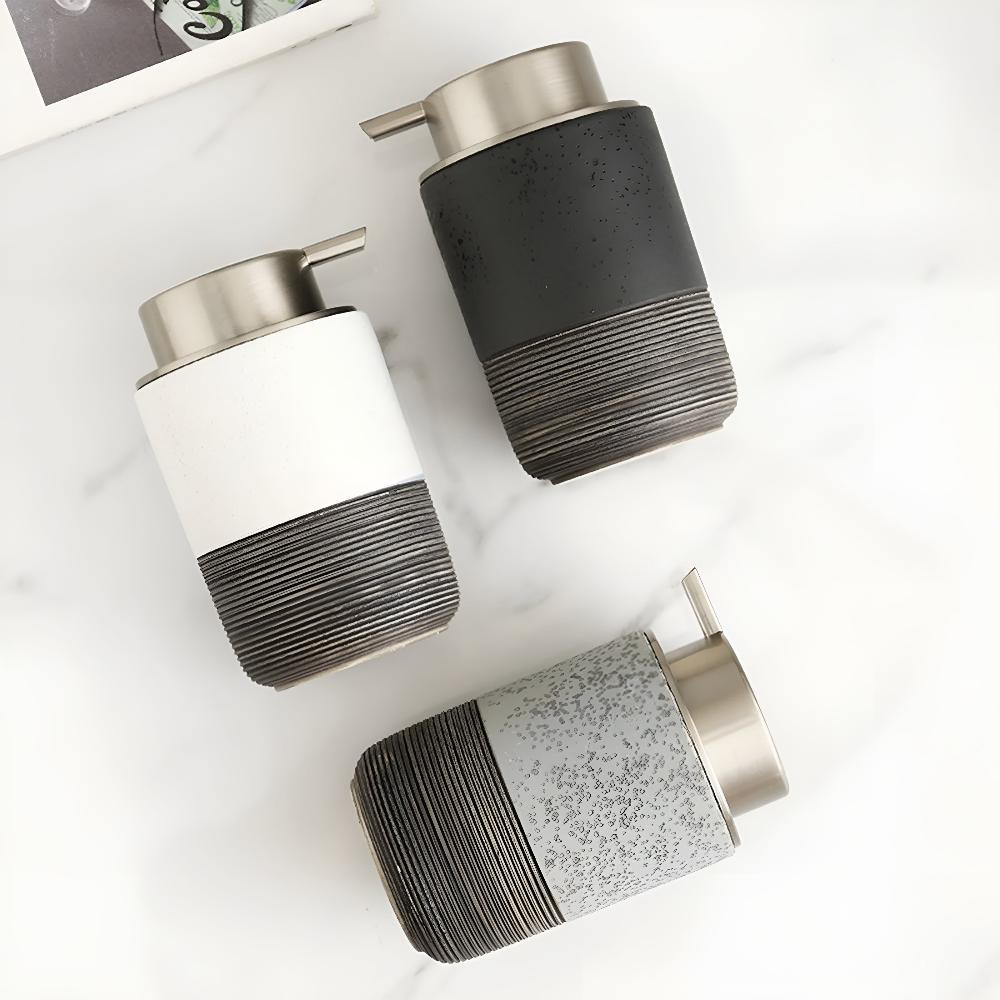 Matelle – Dispensador de jabón de cerámica minimalista