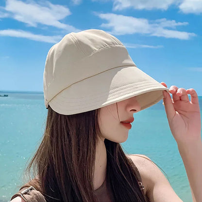 Women's Wide Brim Sun Hat with Adjustable Fit & Breathable Mesh for Beach, Hiking & Outdoor Activities
