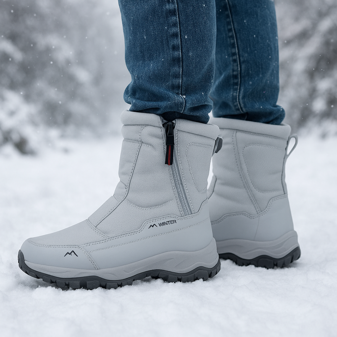 Insulated Waterproof Snow Boots for Women – Slip-Resistant Winter Footwear with Plush Lining for Cold Weather
