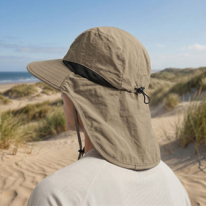 Adventure Fishing Headwear with Fold-Down Mesh Shield for Neck & Ears | Outdoor Boonie Cap for Hiking & Camping | UPF 50+ Shaded Crown &