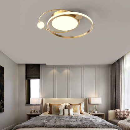 LED Ceiling Light Flush Mount Round Modern Circle Fixture Black White Gold 3000K 5000K for Bedroom Living Room Kitchen