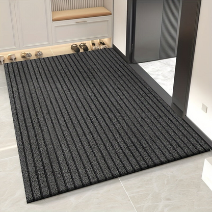 Heavy-Duty Entry Rug Polyester PVC Non-Slip All-Weather Scraper Mat for Front Door Back Porch Patio Mud Trap Runner for Home Apartment
