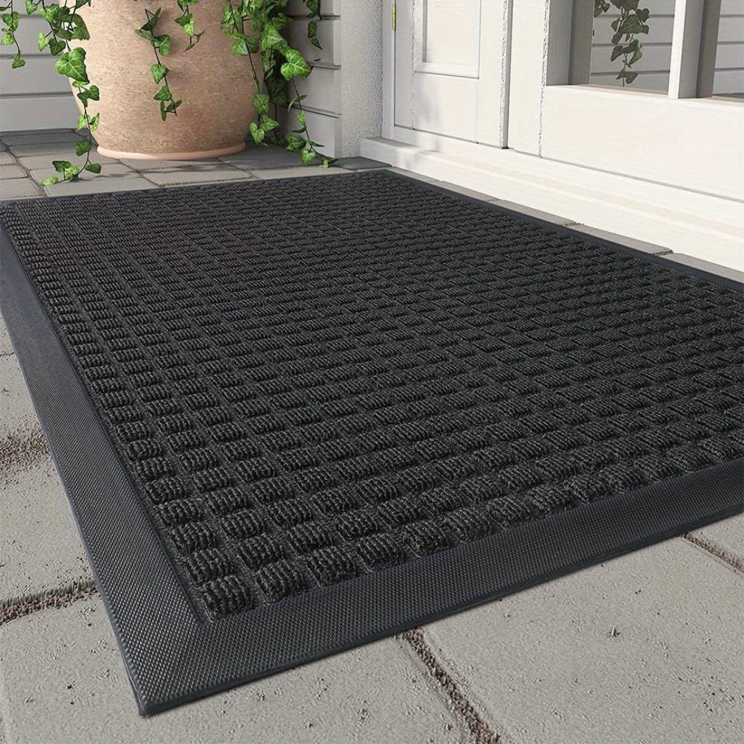 Indoor Outdoor Door Mat Non-Slip Entryway Rug for Front Door Porch Garage Mudroom