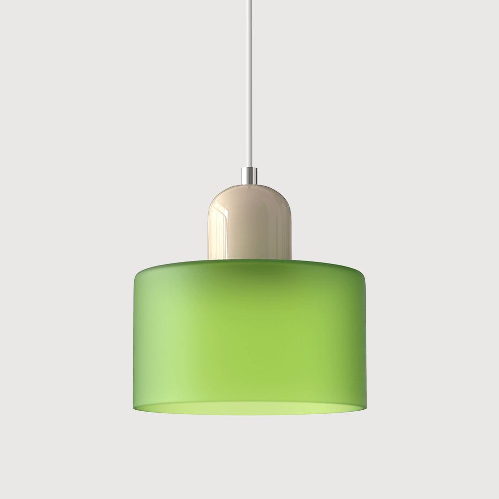 Handwoven Glass Pendant Light Bauhaus Style Indoor Hanging Lamp Adjustable Cable for Dining Room Kitchen Home Office
