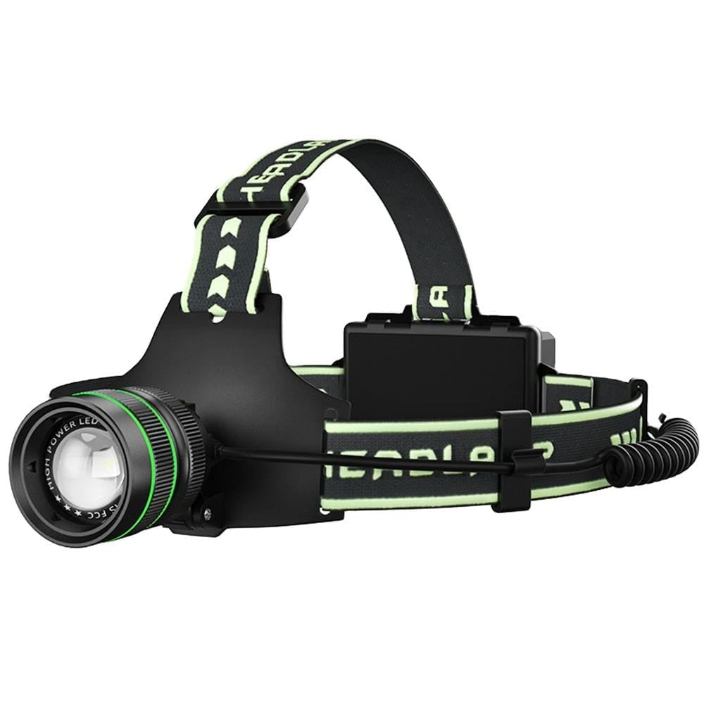 Rechargeable Motion-Activated Headlamp with 984-Foot Beam for Camping Hiking Work Outdoor Adventures Emergency Hands-Free Flashlight