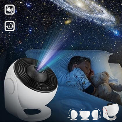 Rotating Galaxy Projector Night Light, Nebula Projector with Interchangeable HD Films, USB Star Light for Bedroom