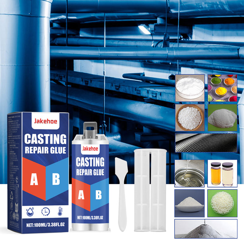 Heavy-Duty Metal Repair Epoxy Putty High-Temperature Resistant Two-Part Steel Adhesive for Automotive Industrial Cast Iron Aluminum DIY Proj