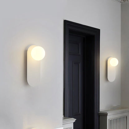 G9 Hardwired Wall Sconce Metal Glass 12 Inch Vertical Fixture Bedroom Hallway Indoor Lighting White Black for Modern Interiors