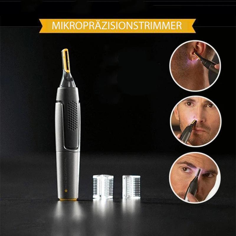 Precision Eyebrow Trimmer with LED Light – Ultra-Slim Electric Detail Shaver for Brows, Nose & Ears – Cordless Facial Hair Remover with