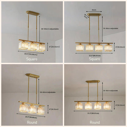 Multi-Light Overhead Fixture with Clear Glass Globes for Dining Tables & Islands – Adjustable Drop, Black Metal Frame, E27 Socket – Contempo