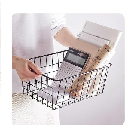 Cesta de almacenamiento Daxon: hierro duradero, diseño compacto