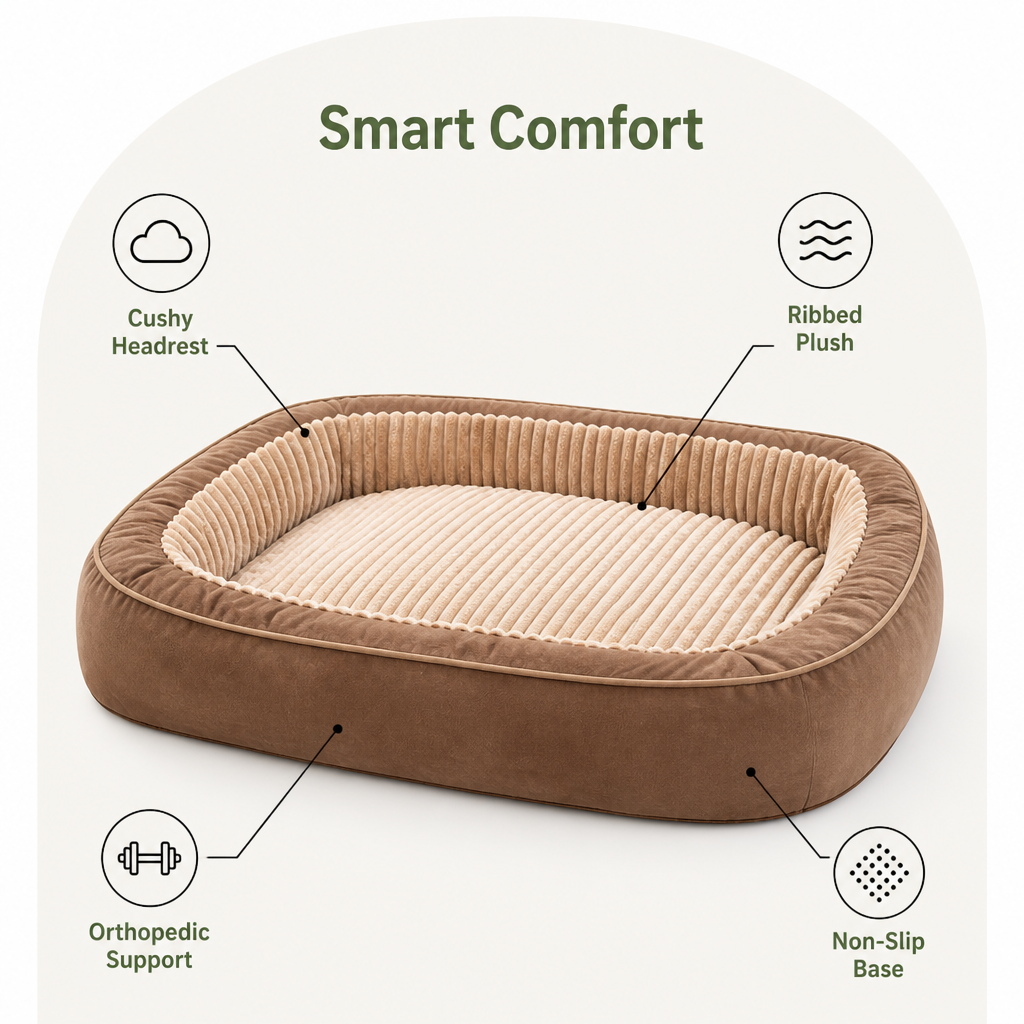 Ortekor Orthopedic Extra-Large Non-Slip Dog Bed