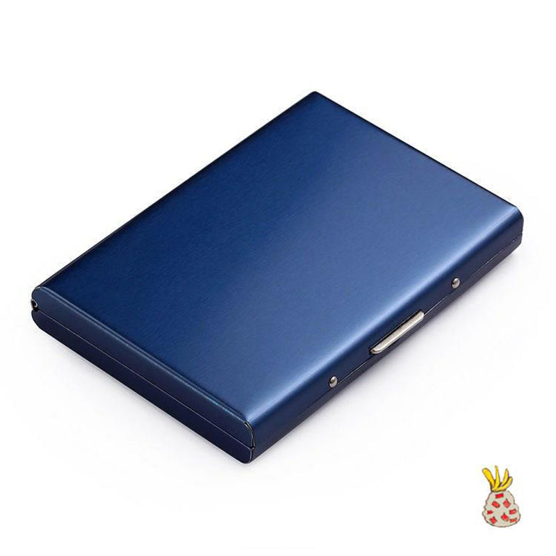 Slim Metal Card Holder with RFID Blocking Technology for Credit Cards & Cash