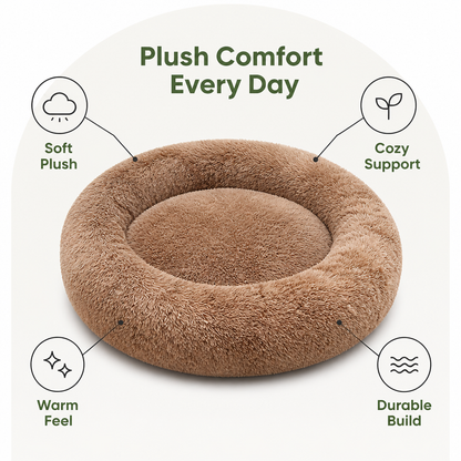 Ortekor Plush Donut Bolster Bed
