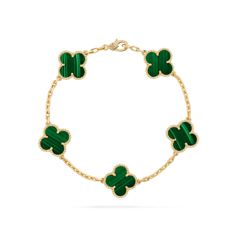 Chain Bracelet with Beaded Accents – Adjustable 7.9" Gold-Tone Link Band for Women – Everyday Wear & Layering Jewelry