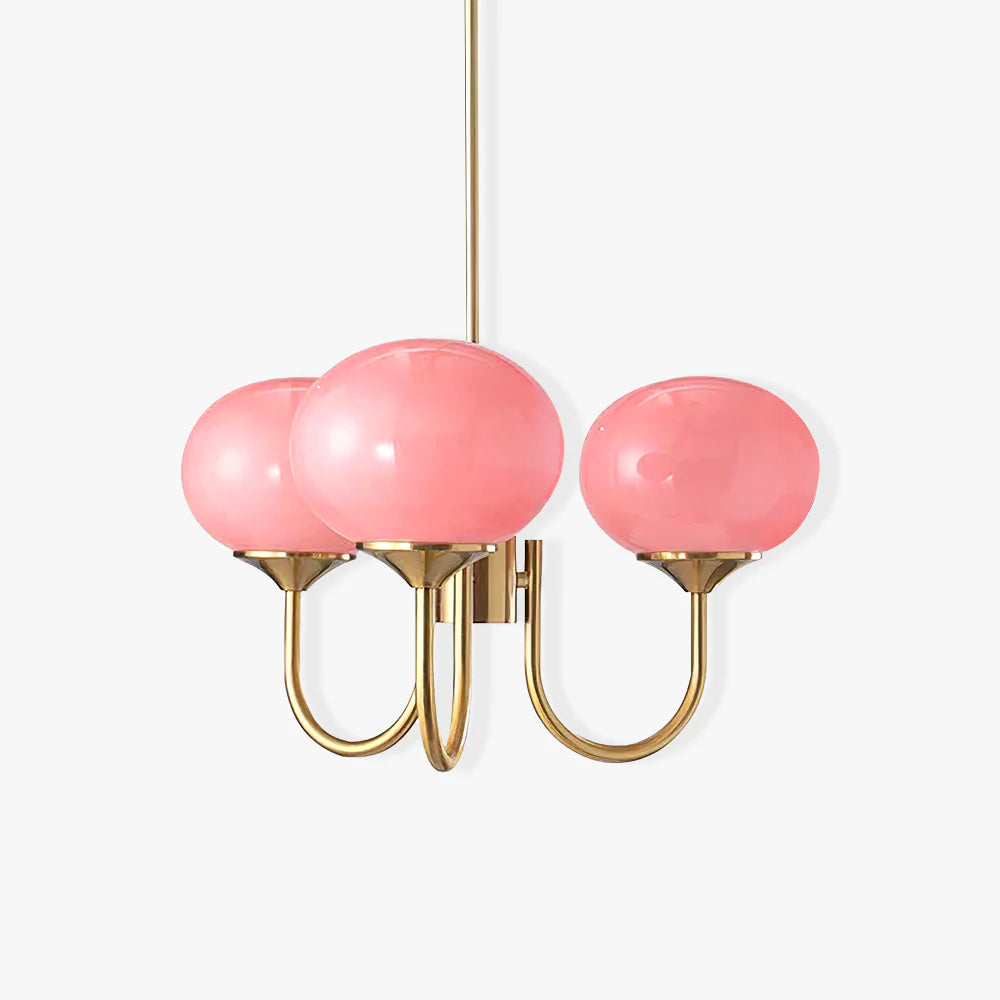 Multi-Globe Suspended Fixture Iron & Tinted Glass Shades E27 Socket for Kitchen Island Dining Area Living Space Bedroom Overhead Illuminatio