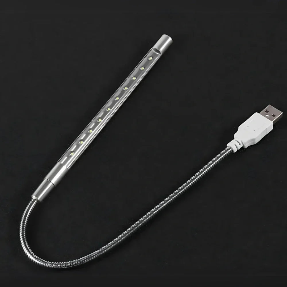 Flexible USB Desk Light with Adjustable Gooseneck Arm for Reading, Computer Work & Office Task Lighting