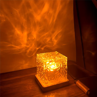 Ocean Wave Projection Night Light with Remote Control for Bedroom & Living Room | Calming LED Ambient Lamp