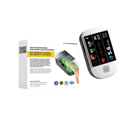Fingertip Pulse Oximeter with Rotating OLED Display for Blood Oxygen & Heart Rate Monitoring at Home