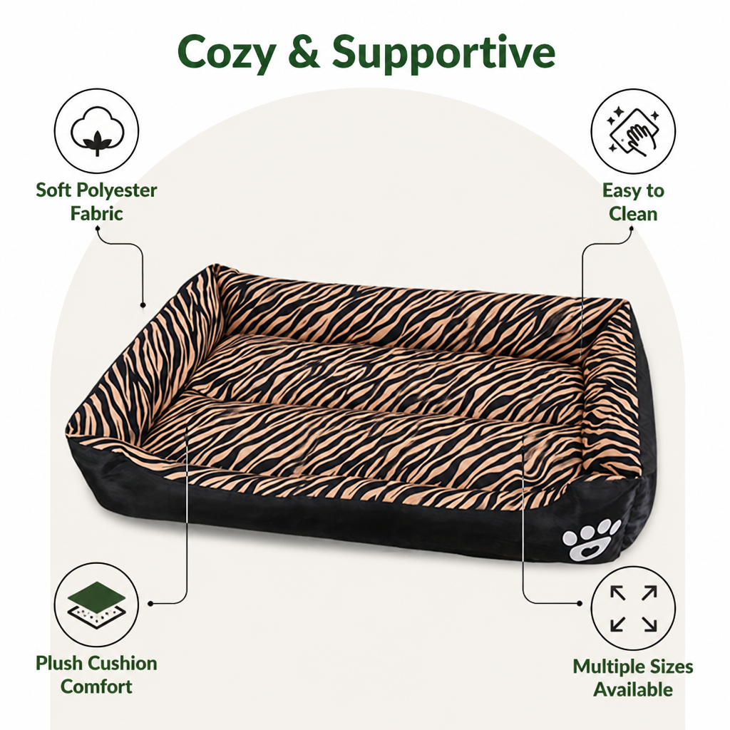 Ortekor Cozy Plush & Washable Dog Bed