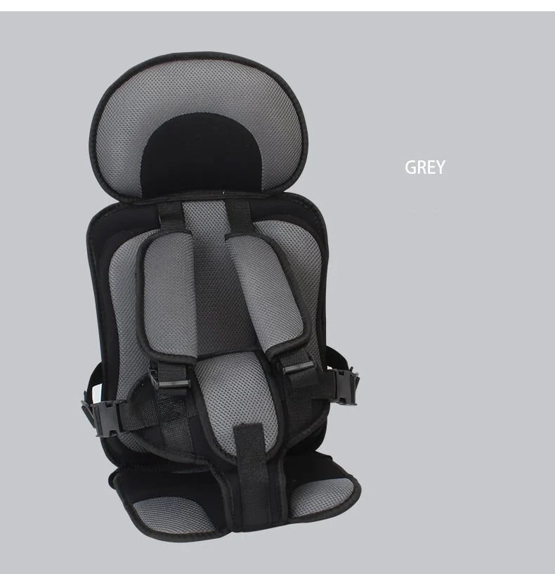 Adjustable Child Car Seat with 5-Point Harness for Infants, Toddlers & Kids | Breathable Cushion, Side-Impact Protection &