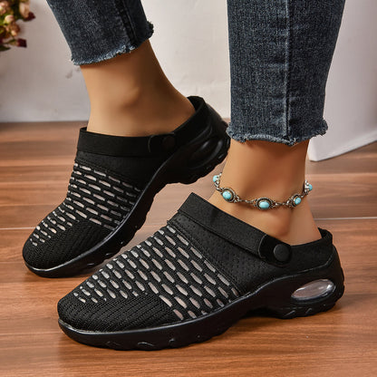 Women's Supportive Slip-On Sneakers with Air Cushion Sole for All-Day Relief & Posture Alignment | Lightweight Footwear for Work, Walking