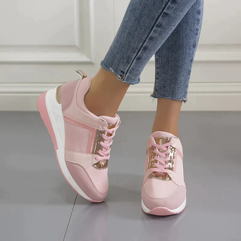 Women's Lightweight Athletic Sneakers – Breathable Mesh, Cushioned Insole, Anti-Slip Sole, Reinforced Heel Support – US Sizes 6–10.5