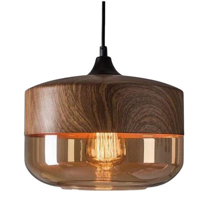 Hanging Ceiling Fixture with Smoked Glass Shade 10 Inch Adjustable Height E27 Socket for Dining Room Kitchen Island Modern Farmhouse Breakfa