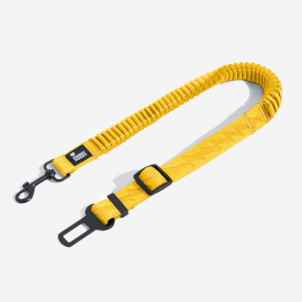 Adjustable Pet Safety Harness Tether for Car Travel with Reflective Strap & Elastic Shock Absorber for Dogs