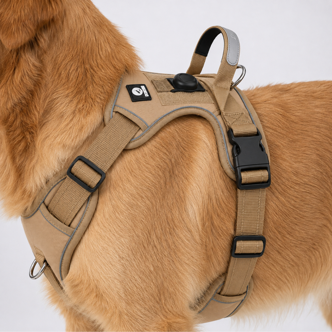 Adjustable Anti-Pull Dog Vest with Front Clip and Reflective Trim for Small to Large Breeds