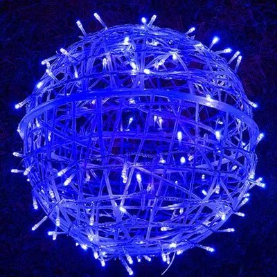 Esfera de luz LED tejida de 8 pulgadas, resistente a la intemperie, colgante para exteriores, ideal para patios, jardines, terrazas y fiestas, conectable, luz ambiental