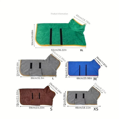 DRYPAWS – Albornoz absorbente para mascotas