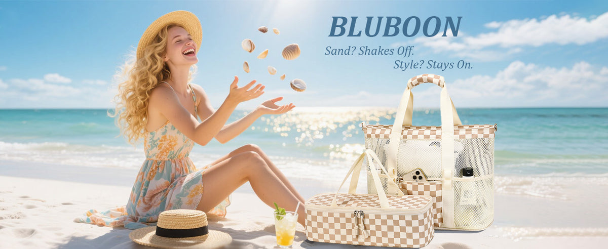 Ortekor | Bolsa de playa de malla con compartimento térmico | Bolso de piscina elegante y versátil para salidas de verano