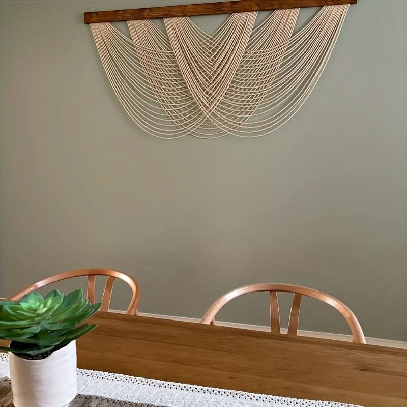 MACRAMELIVA – Minimalist Macrame Wall Hanging for Boho Decor