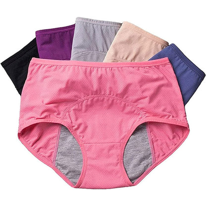 High-Waisted Leak-Proof Period Underwear for Women – Absorbent Incontinence Protection with Odor Control – Washable Reusable Design for Heav