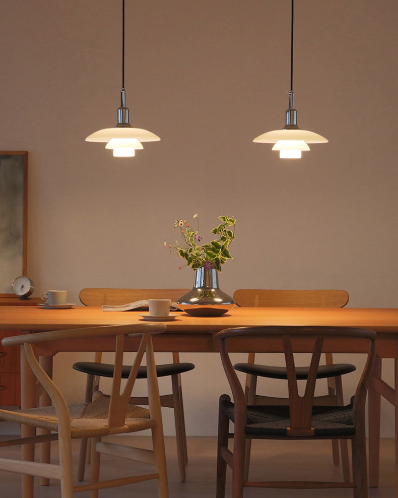 Glass Globe Ceiling Light 11-Inch White Shade Adjustable Hanging Fixture E27 Socket for Kitchen Dining Room Bedroom Modern Minimalist Scandi