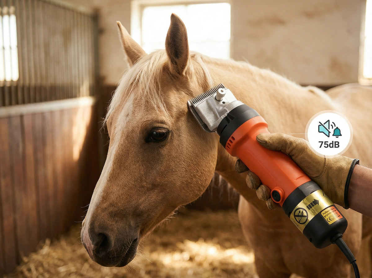 Cortadoras de pelo para caballos Ortekor | Cortadoras ecuestres ultrasilenciosas con diseño ergonómico | Aseo sin estrés para caballos sensibles