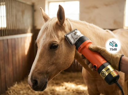 Cortadoras de pelo para caballos Ortekor | Cortadoras ecuestres ultrasilenciosas con diseño ergonómico | Aseo sin estrés para caballos sensibles