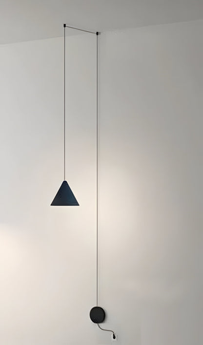 Elegante Lámpara Colgante Plateada | Sencilla Lámpara Colgante de Metal