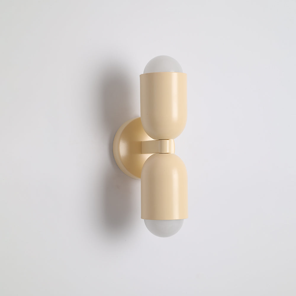 Metal Cylinder Wall Sconce Modern Accent Light for Bedroom Living Room Hardwired LED Indoor Fixture