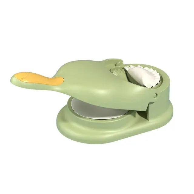 Dumpling Press Maker Tool with Dual Molds for Pierogies Potstickers Gyoza Ravioli Hand Press Kitchen Gadget for Homemade Dumplings Pierogi E