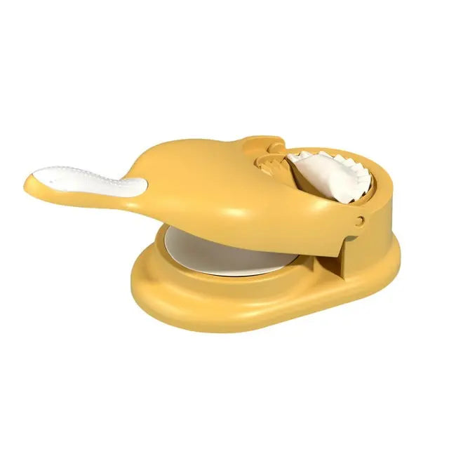 Dumpling Press Maker Tool with Dual Molds for Pierogies Potstickers Gyoza Ravioli Hand Press Kitchen Gadget for Homemade Dumplings Pierogi E