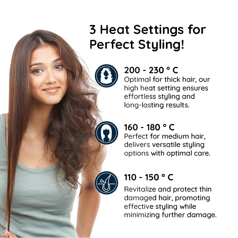 2-in-1 Rotating Iron Hair Brush with Rapid Heating | Effortless Styling for Waves and Curls