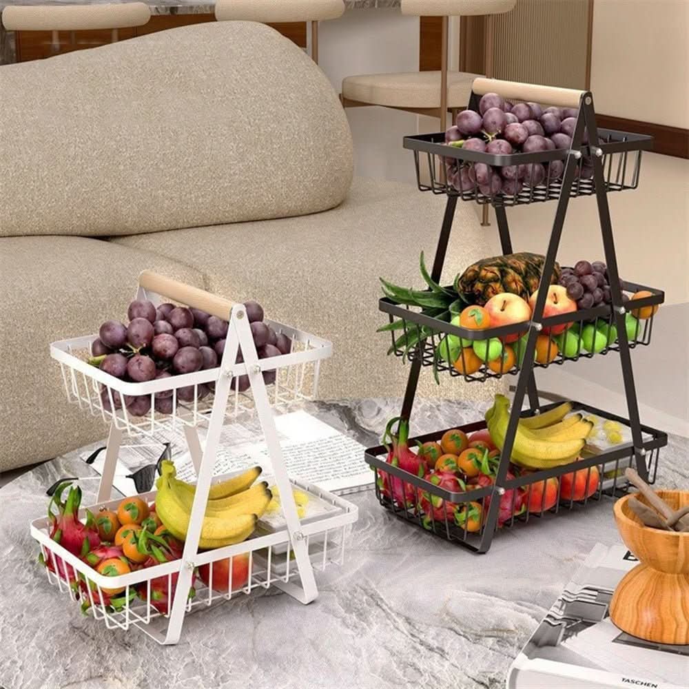 HARVESTTIER – Frutero de 2 niveles para un almacenamiento diario elegante