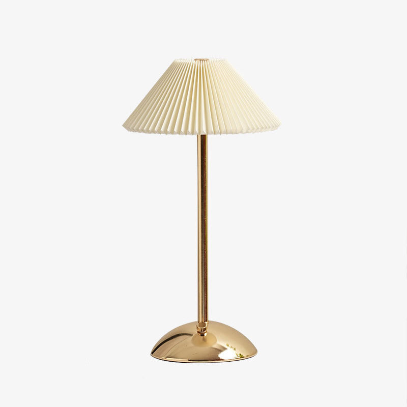 USB Powered Desk Lamp with Fabric Shade – 11.7 Inch Iron Light for Nightstand, Office & Bedroom – E14 Base, Multiple Finishes