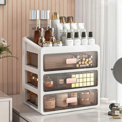 Elegant Makeup Organizer | Multi-Compartment Cosmetic Organizer with Stylish Design | Clutter-Free Solution for Your Vanity
