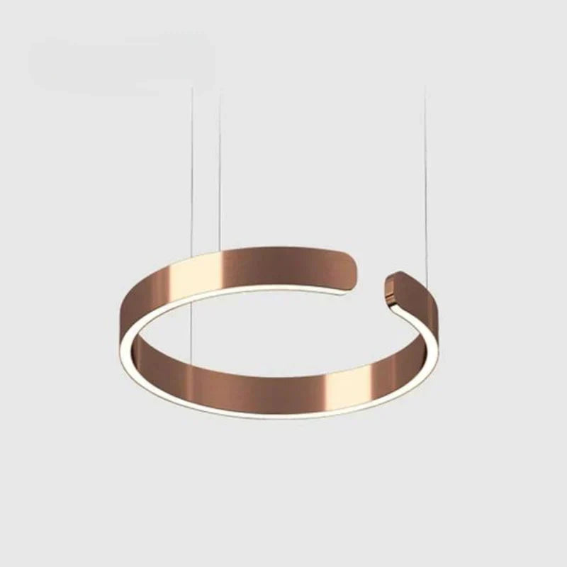 Lámpara de techo LED circular con anillo de aluminio de 20 pulgadas, altura ajustable para isla de cocina, comedor, vestíbulo, luz tipo halo colgante moderna, eficiencia energética