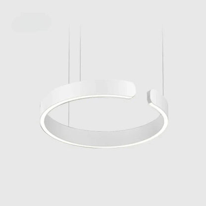 Lámpara de techo LED circular con anillo de aluminio de 20 pulgadas, altura ajustable para isla de cocina, comedor, vestíbulo, luz tipo halo colgante moderna, eficiencia energética
