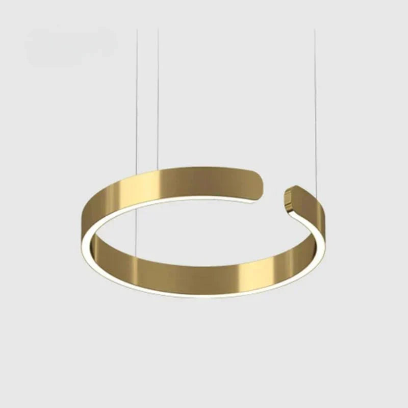 Lámpara de techo LED circular con anillo de aluminio de 20 pulgadas, altura ajustable para isla de cocina, comedor, vestíbulo, luz tipo halo colgante moderna, eficiencia energética