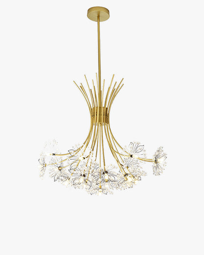 Lámpara de techo de cristal de brazos múltiples, 13 bombillas, 20.5 pulgadas de diámetro, cristal brillante para comedor, sala de estar, vestíbulo, dormitorio, moderna y ajustable